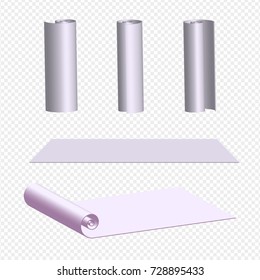 Realistic vector illustration of a paper roll for walls EPS10