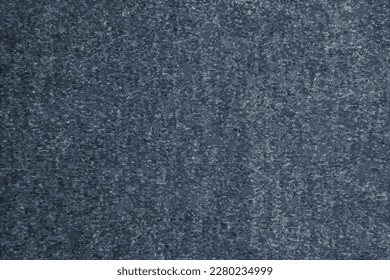 Realistische Vektorgrafik von Textur aus blauem Strickstoff. Abstrakte moderne Stricktextur in blauer Farbe. Dunkel gewirkter Hintergrund
