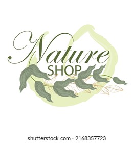 Realistic vector illustration of tropical leaves isolated on light green and white background. Botanical elements for cosmetics, spa, beauty care products