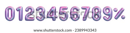 Realistic vector inflated golden balloons numbers. Set for anniversary or discount design