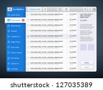 Realistic vector interface for mail application. Eps 10.