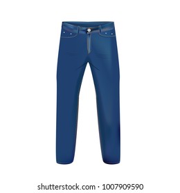 Realistic vector jeans.