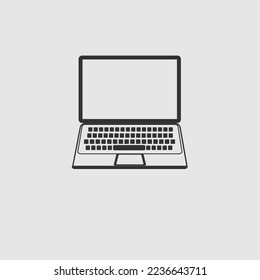 Realistic vector of  laptop and computer with monitor mouse 