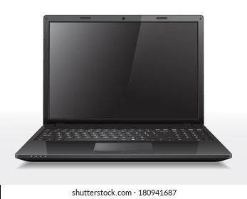 Realistic vector laptop. File is in eps10 format.