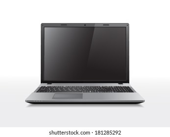Realistic vector laptop. File is in eps10 format.
