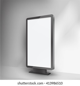 Realistic vector light box template vector design