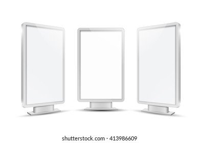 Realistic vector light box template vector design