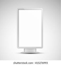 Realistic vector light box template vector design