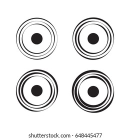 Realistic vector light effect rotating animation