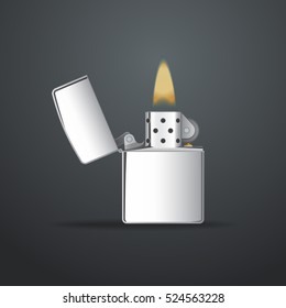 Realistic vector lighter. File is in eps10 format.