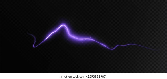 Realistic vector lightning, thunderstorm, stormy weather, electric discharge. Vector illustration