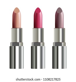 realistic vector lipstick