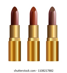 realistic vector lipstick