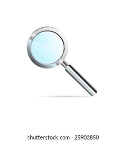 realistic vector magnifying glass.
