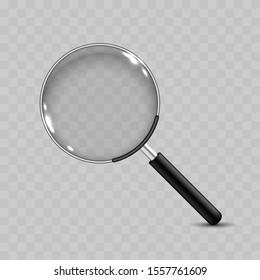 Realistic Vector Magnifying Glass Icon