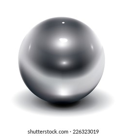 Realistic Vector Metal Ball