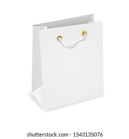 Realistic Vector Mock up Gift Bag for advertising, branding.
