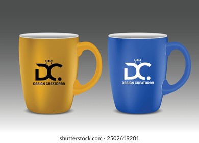 Realistic Vector Mug design Template