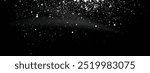 Realistic vector new year decoration snowflakes snow background