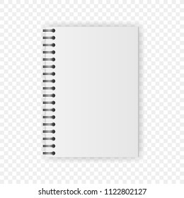 Realistic vector notebook set