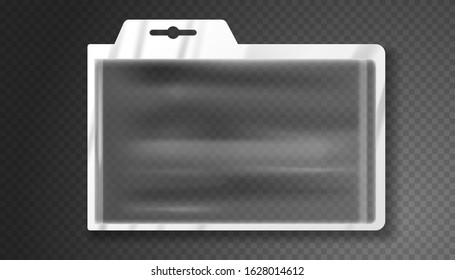 Realistic vector pack design on transparent background.