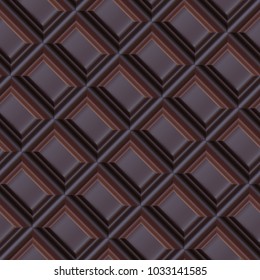 Realistic vector pattern chocolate