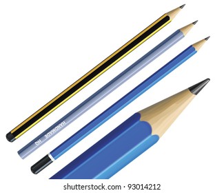 Realistic vector pencil. Vector illustration