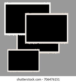 Realistic vector photo frame all
