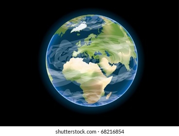 Realistic Vector Of Planet Earth