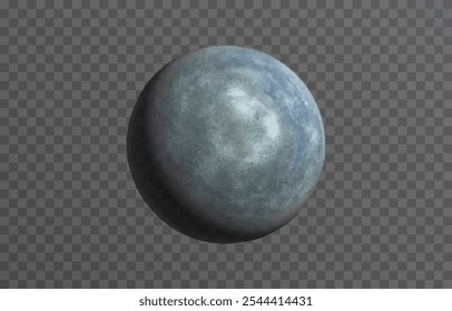 Realistic vector planet on an isolated transparent background. Planet vector png.