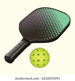 Realistic vector of Platter Pickleball 
