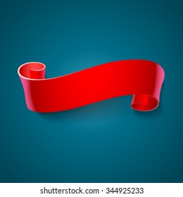 Realistic vector ribbon