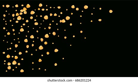 Realistic vector rose petals confetti flying. Yellow rose petals falling down. Tender romantic floral decoration. 3d petal shower isolated. Wedding, valentine, birthday or natural cosmetics background