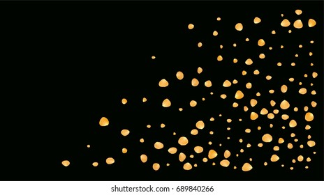 Realistic vector rose petals confetti flying. Yellow rose petals falling down. Tender romantic floral decoration. 3d petal shower isolated. Wedding, valentine, birthday or natural cosmetics background