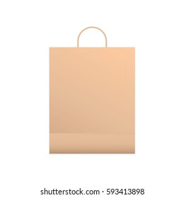 Realistic Vector Shopping Bag.