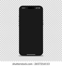 Conjunto de montagem de Smartphone de vetor realista com tela em branco em várias visualizações