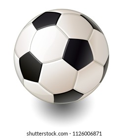 Realistic vector soccer ball
