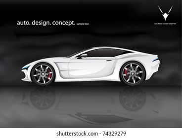 realistic vector sports car (my own design)