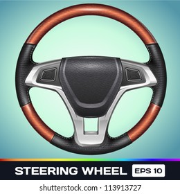 Realistic Vector Steering Wheel