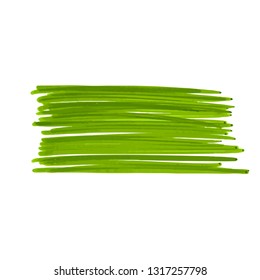 Realistic vector  strokes of marker on white background 