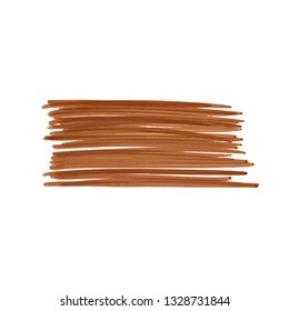 Realistic vector  strokes of marker on white background 