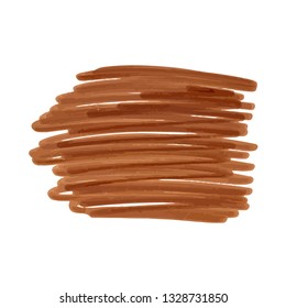 Realistic vector  strokes of marker on white background 
