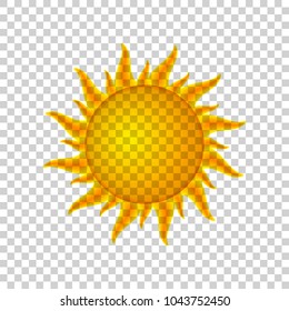 Realistic vector sun