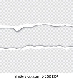 Haft Torn Ripped White Paper Stock Vector (Royalty Free) 1521372053 ...