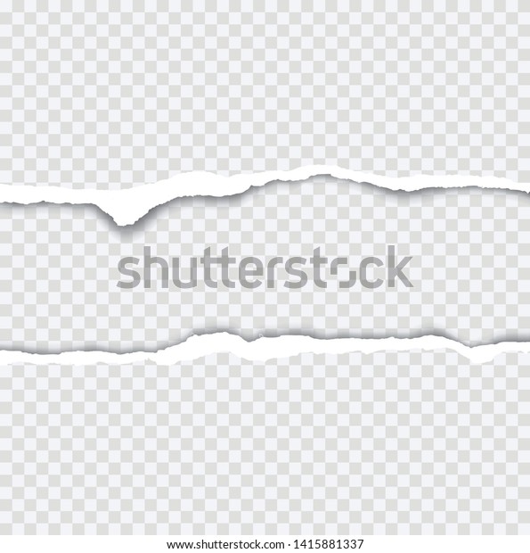Realistic vector torn paper with ripped edges -\
stock vector