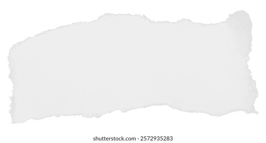 Realistic vector torn paper strip with soft textures and subtle gradients ideal for creative digital designs collages and artistic retro layouts