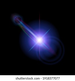 Realistic vector transparent Lens Flares and Lighting Effect