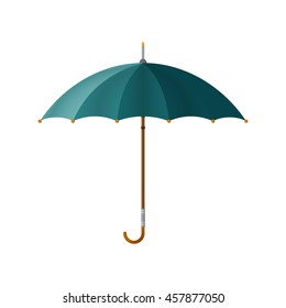 Realistic vector umbrella isolated on white in flat style