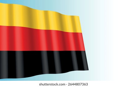 Realistic vector waving Germany flag