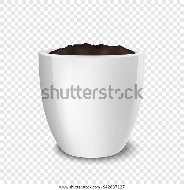 Download Realistic Vector White Flower Pot Soil Stock Vector Royalty Free 642837127 Yellowimages Mockups